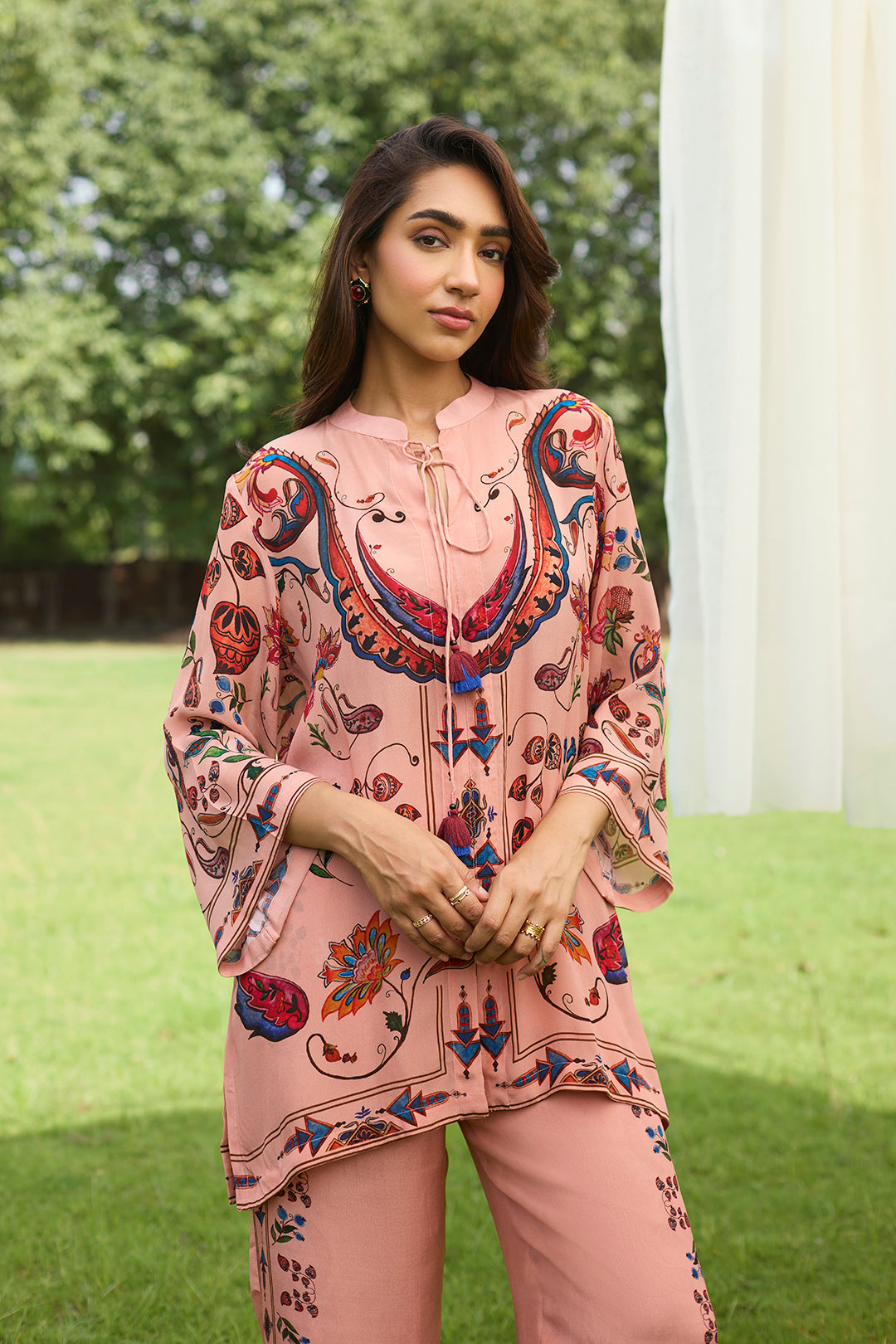 Sanditti Pastel Peach Printed Set