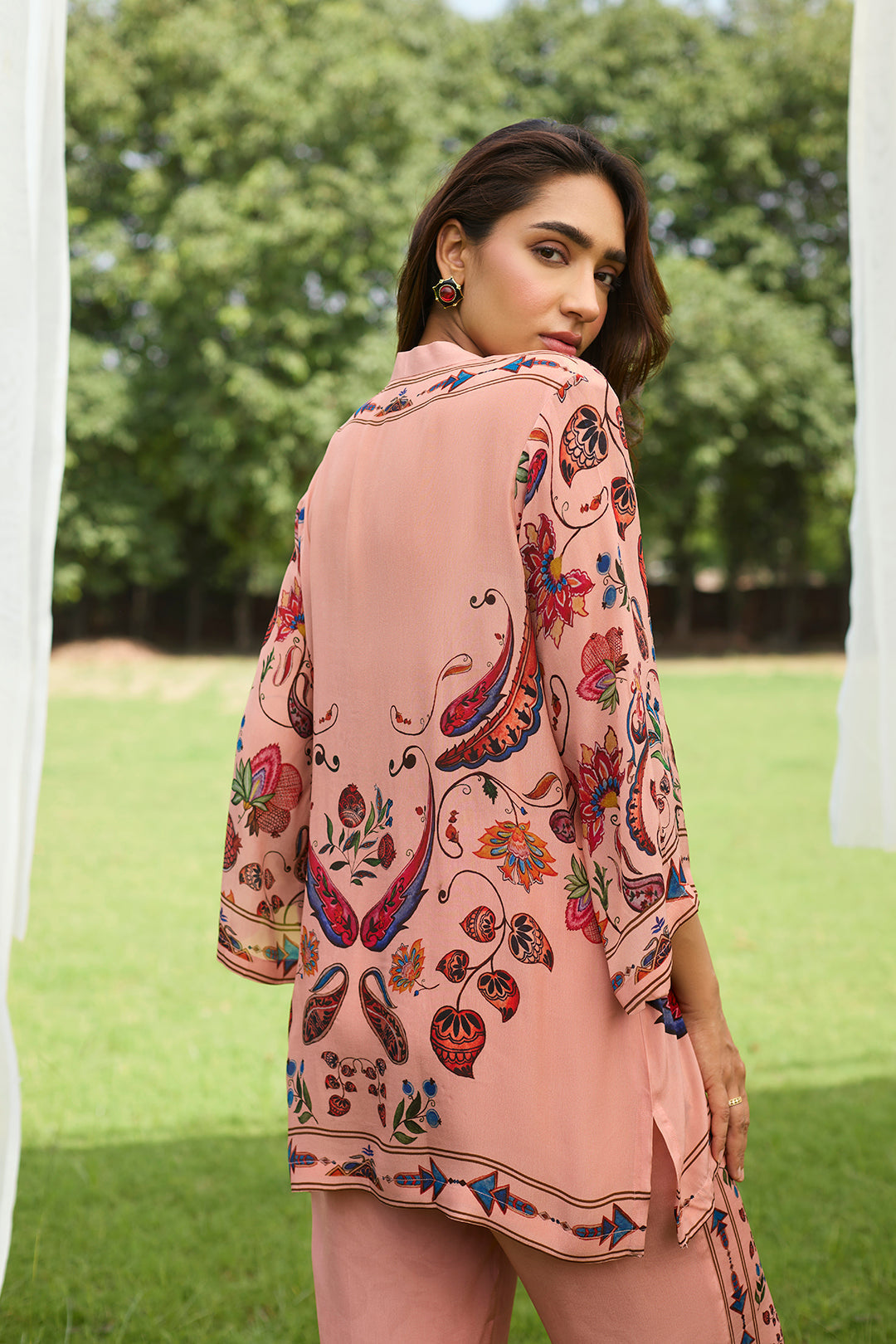 Sanditti Pastel Peach Printed Set