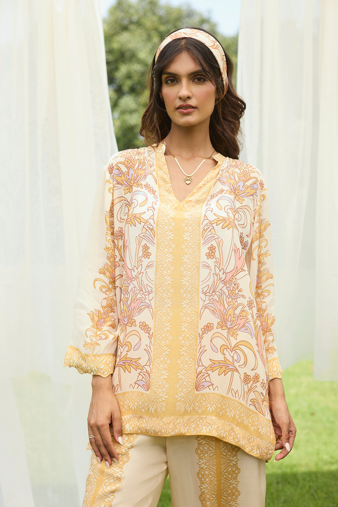 Sanditti Mehak Vanilla Print Set