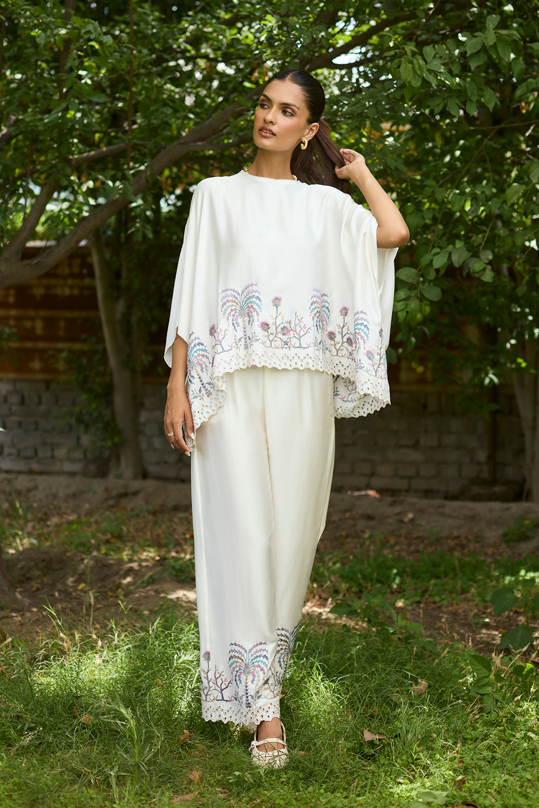 Sanditti Cream Tropical Breeze Coord Set