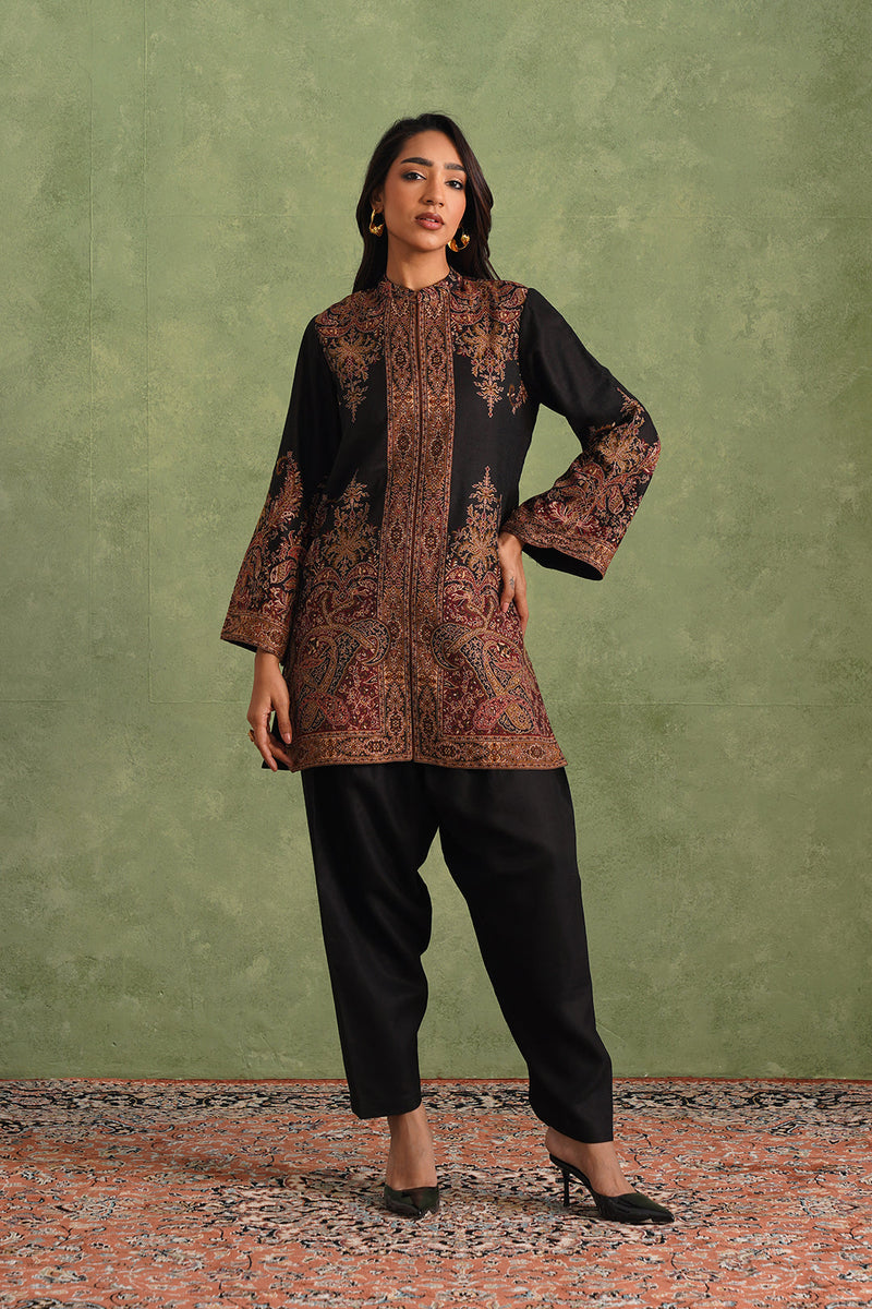 Sanditti Aafreen Black Woven Set