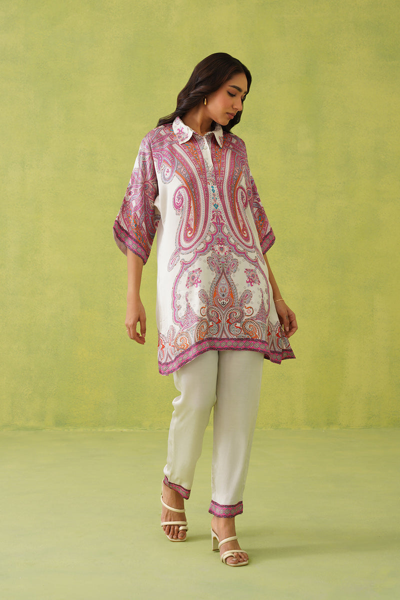 Sanditti Noor Wine Paisley Co-ord Set