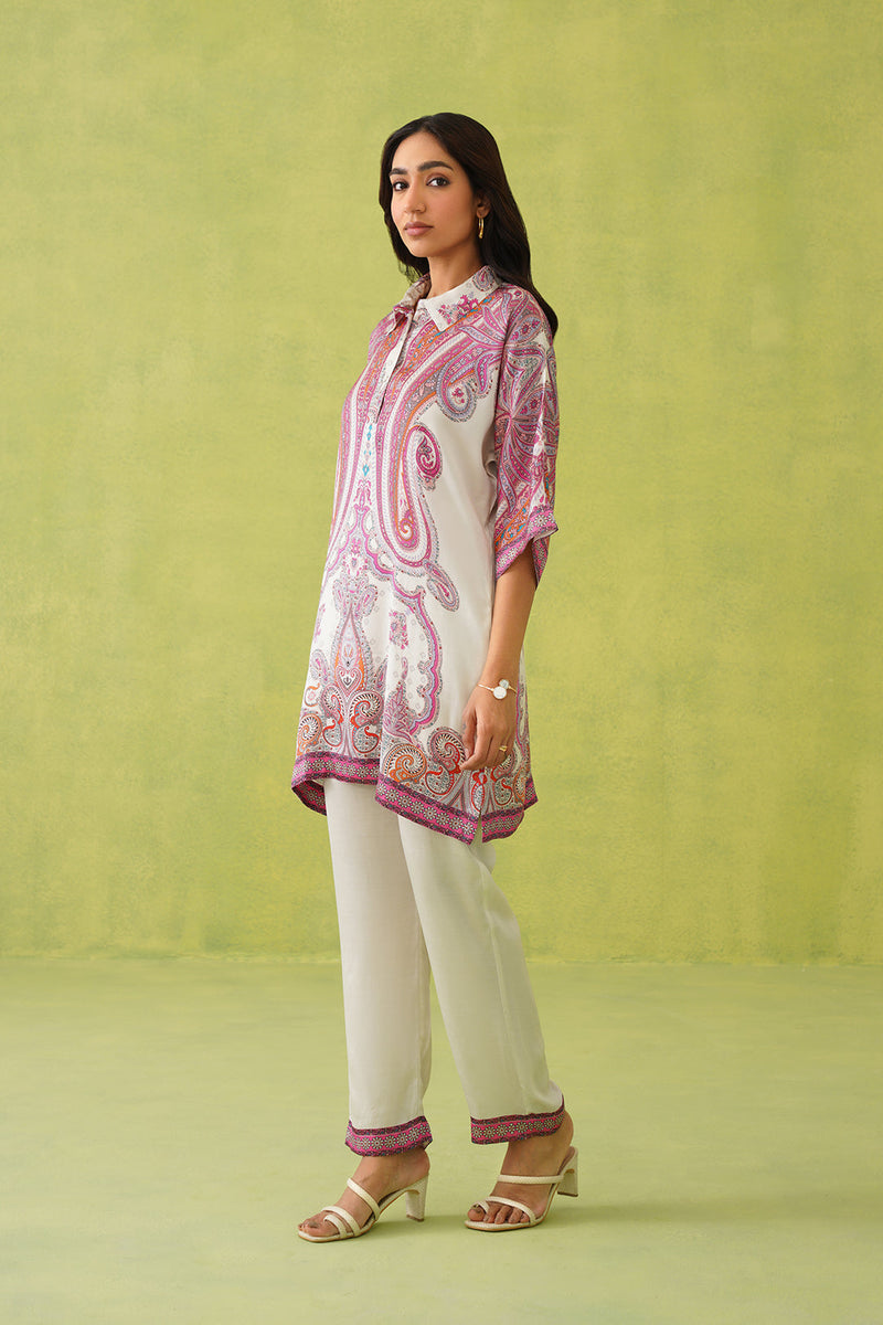 Sanditti Noor Wine Paisley Co-ord Set