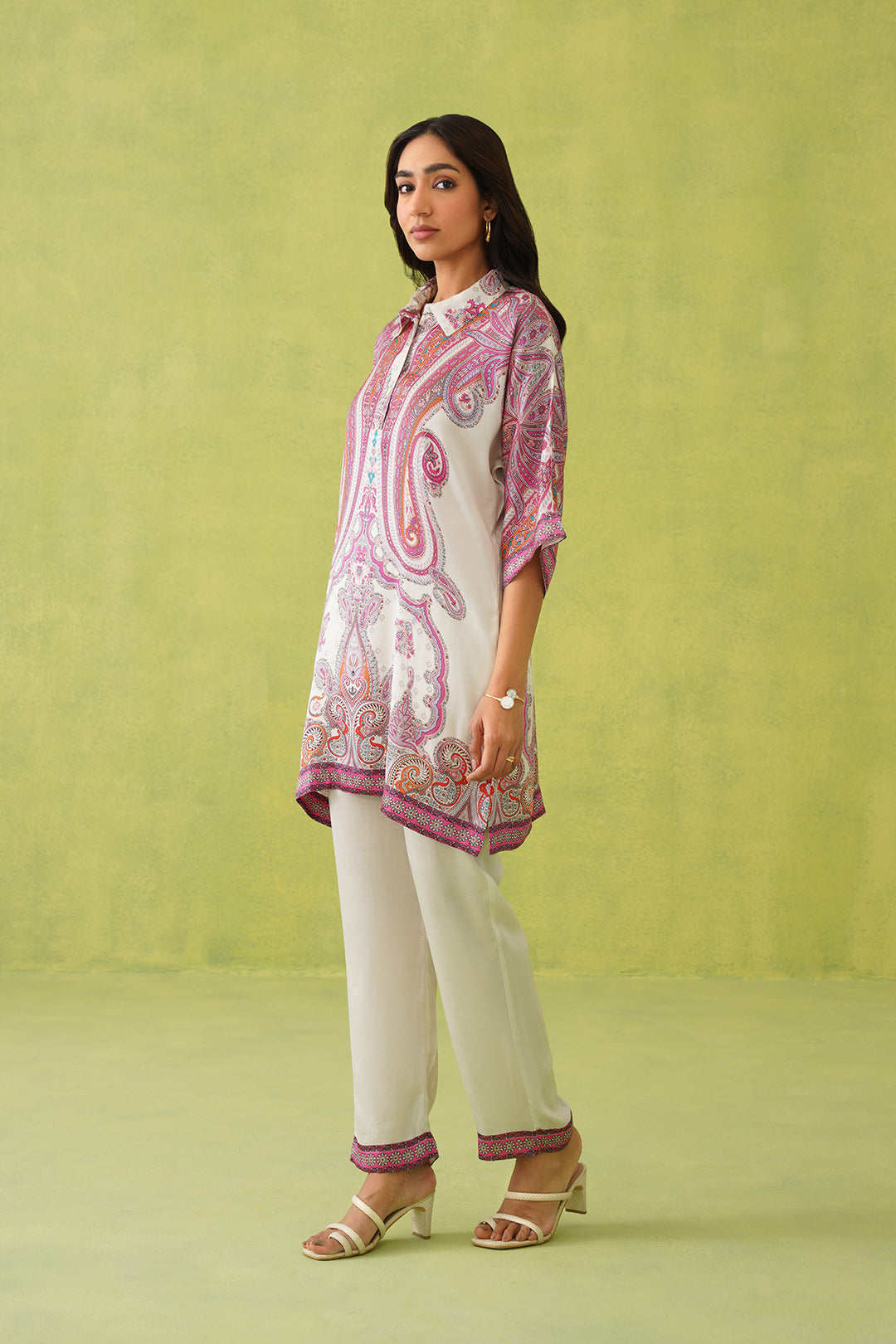 Sanditti Noor Wine Paisley Co-ord Set