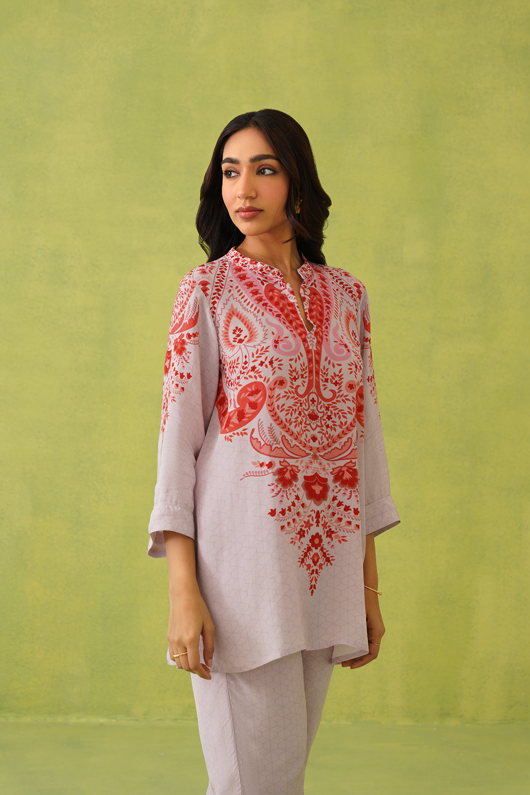 Sanditti Pink Paisley Printed Set