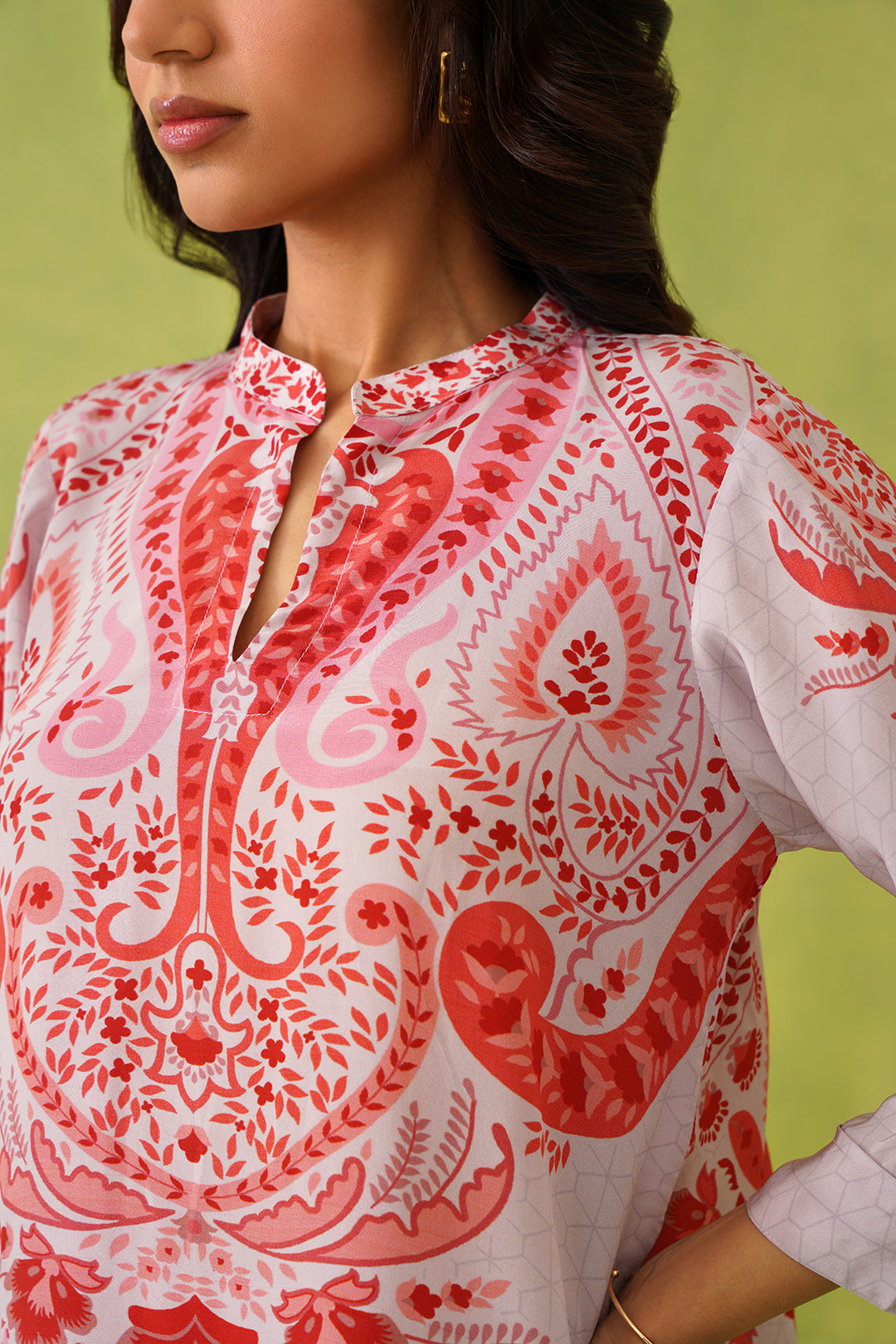 Sanditti Pink Paisley Printed Set