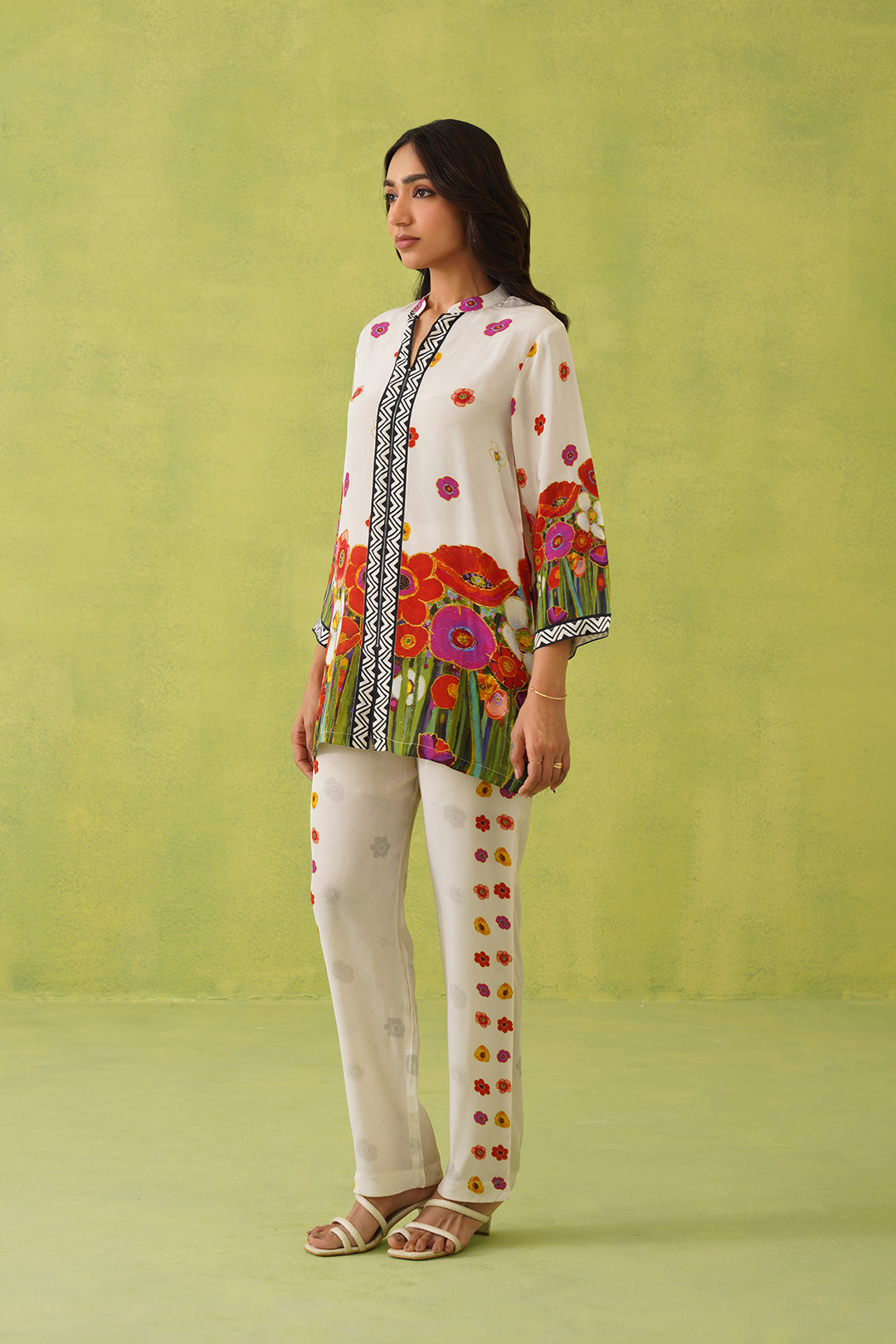 Sanditti Floral Brushstroke Printed Set