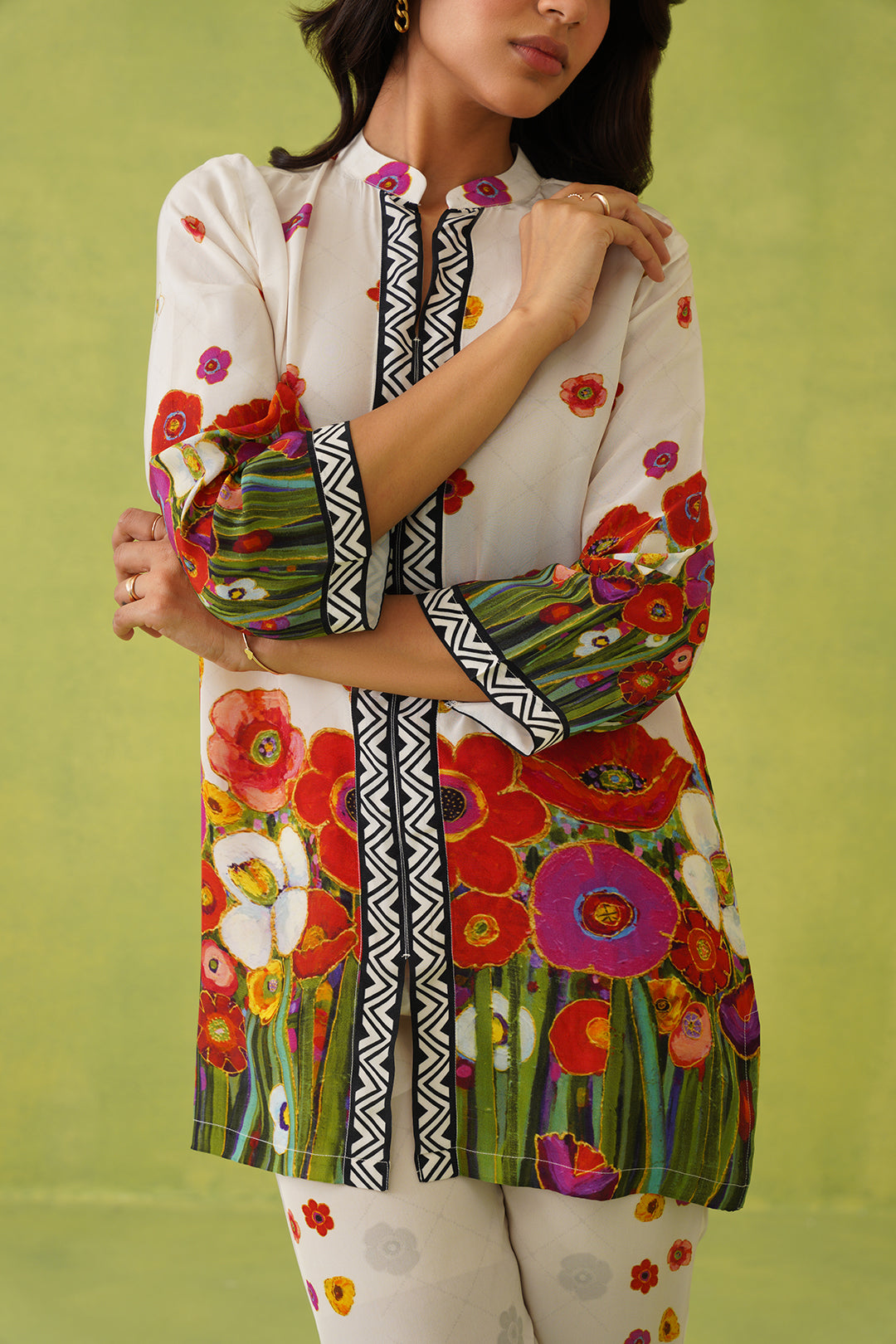 Sanditti Floral Brushstroke Printed Set