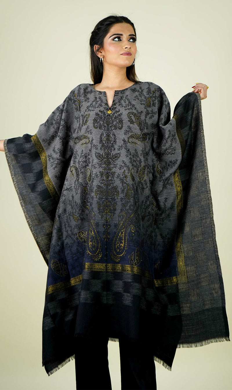 Sanditti Woollen 0mbre Kaftan