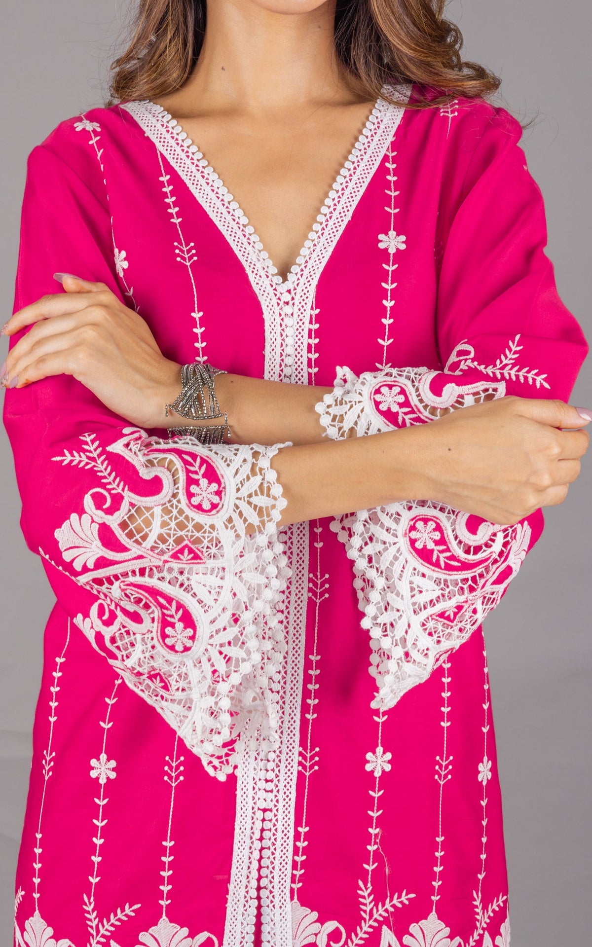 Sanditti Umang Hot Pink Set with Dupatta