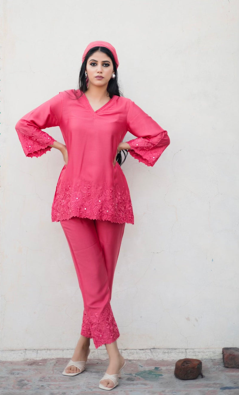 Sanditti PUNCH PINK CO-ORD SET