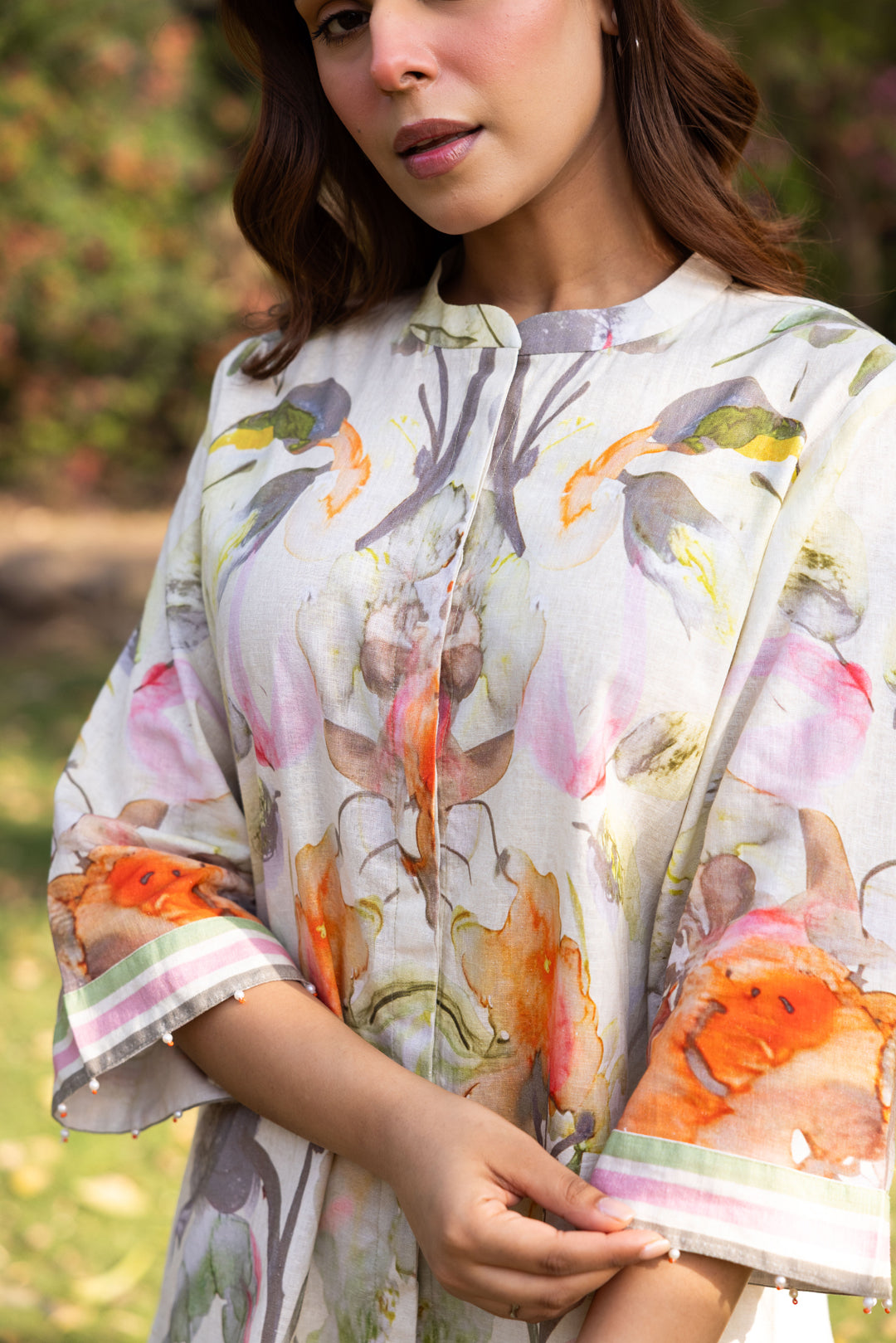 Sanditti Ziya Floral Printed Linen Set