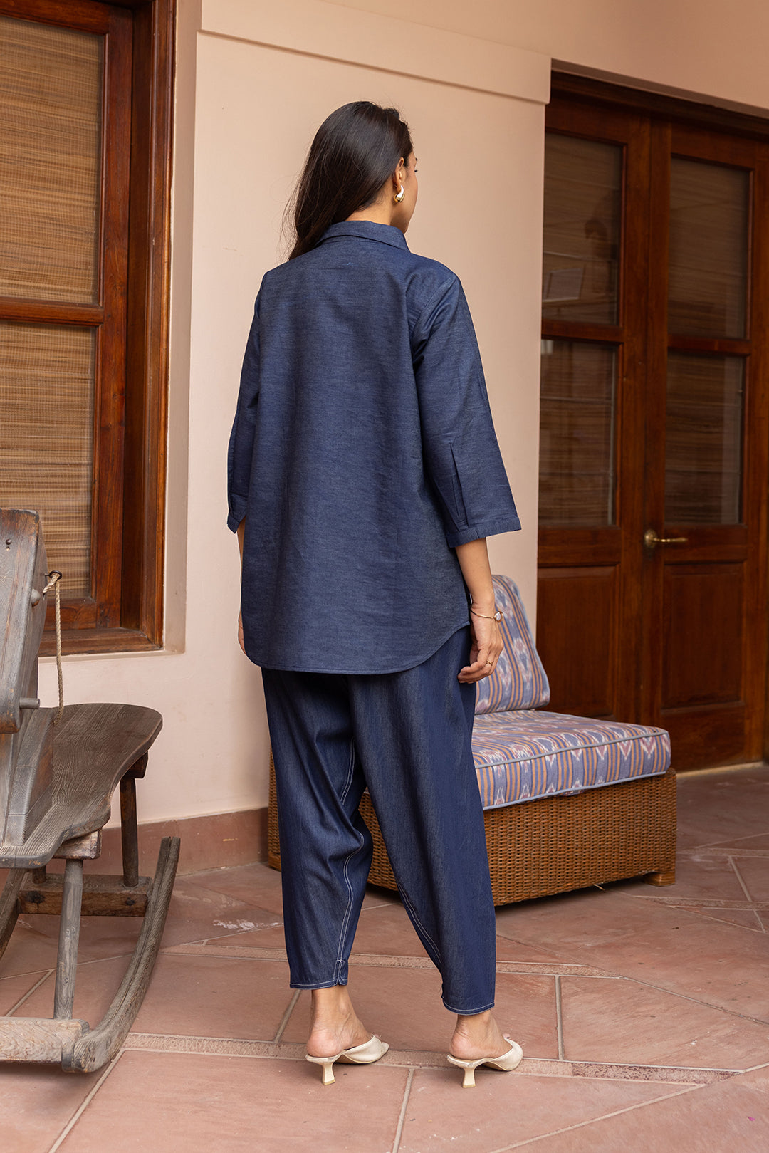 Sanditti Ziya Denim Lego Embroidered Set